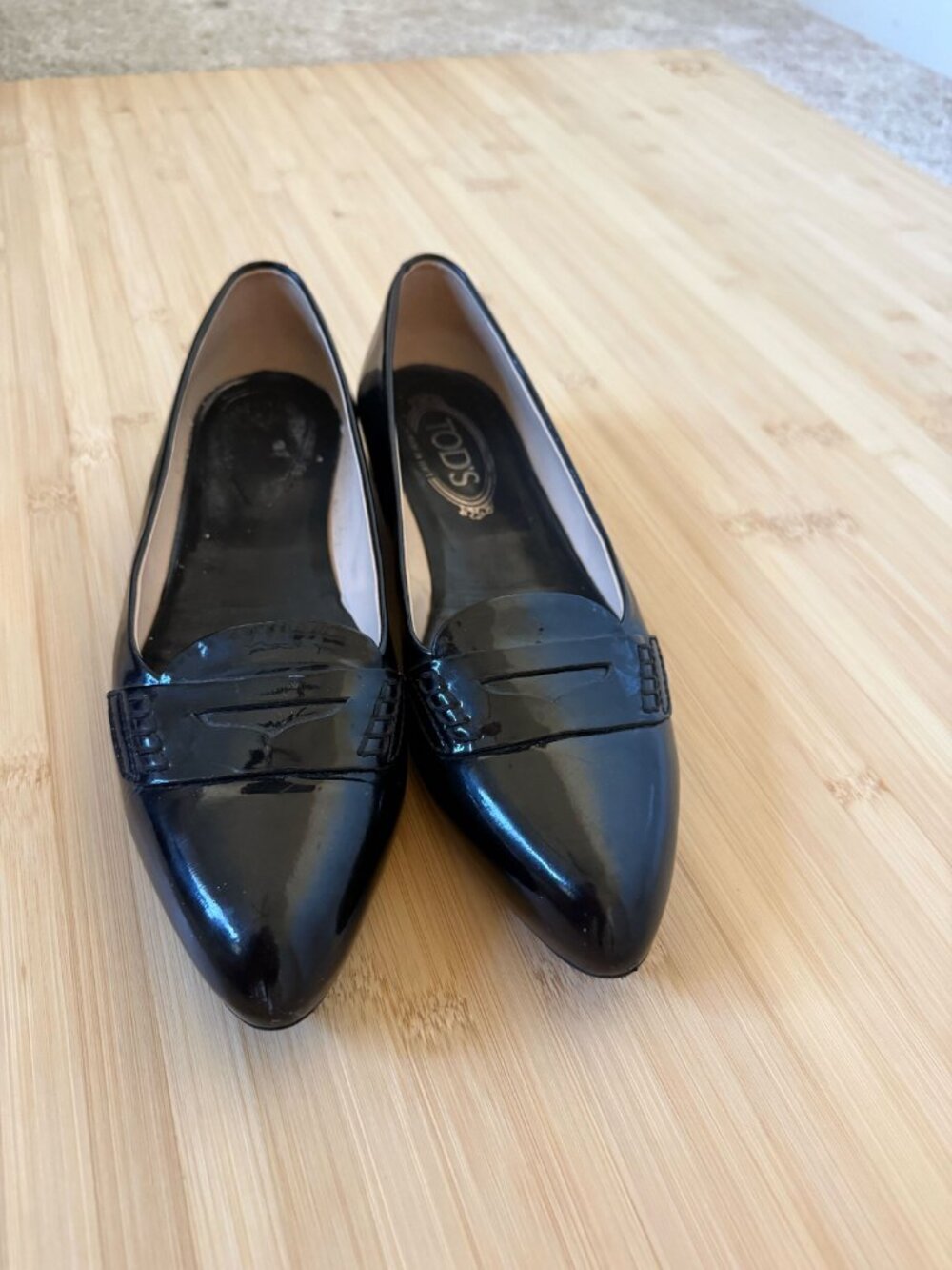 Tod's Black Loafer Style Flat